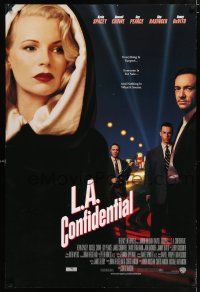 7z106 L.A. CONFIDENTIAL int'l 1sh '97 alternate image with Kim Basinger in black with white hood!