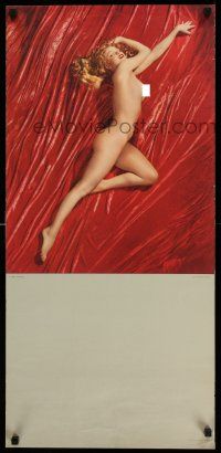 7z028 MARILYN MONROE 16x34 calendar page '52 full-length sexy nude, A New Wrinkle by Tom Kelley!