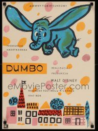7z300 DUMBO Polish 17x23 R61 Disney cartoon classic, wonderful different art by Anna Huskowska!