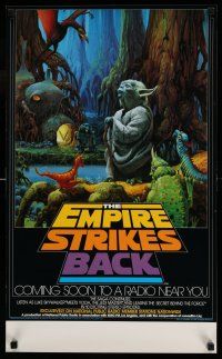 7z045 EMPIRE STRIKES BACK radio poster '80 George Lucas sci-fi classic, cool art by McQuarrie!