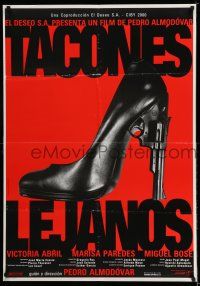 7z144 HIGH HEELS Spanish '91 Pedro Almodovar's Tacones lejanos, pistol-heeled shoe!
