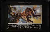 7z043 FLASH GORDON foil 25x38 special '80 best different artwork by Philip Castle!