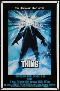 7z120 THING new credit 1sh '82 John Carpenter classic sci-fi horror, great Drew Struzan art!
