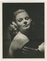 8a111 JEAN HARLOW deluxe 10x13 still '30s incredible close portrait of the sex symbol by Hurrell!