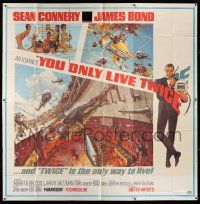 8a008 YOU ONLY LIVE TWICE 6sh '67 art of Sean Connery as James Bond 007 by McCarthy & McGinnis!