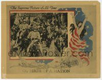 8a052 BIRTH OF A NATION LC R21 D.W. Griffith, Henry B. Walthall & soldiers 'rescue' southern town!