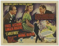 8a039 CAREFREE TC '38 Fred Astaire & Ginger Rogers dancing together again, Irving Berlin musical!