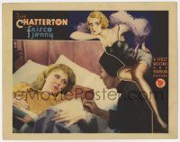 8a068 FRISCO JENNY LC '33 wonderful sexy pre-Code border art of Ruth Chatterton & c/u in bed!