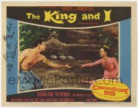 8a035 KING & I signed LC #2 '56 by Rita Moreno, who's reaching for barechested Carlos Rivas!