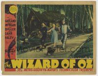 8a038 WIZARD OF OZ LC '39 Judy Garland, Ray Bolger, Jack Haley & Toto on the Yellow Brick Road!