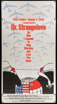8b009 DR. STRANGELOVE 3sh '64 Stanley Kubrick classic, Peter Sellers, great Tomi Ungerer art!
