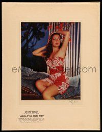 8b024 ALOMA OF THE SOUTH SEAS color 7.5x9.25 still '51 Dorothy Lamour posing in sarong by Richee!