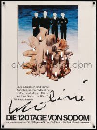 8b197 SALO OR THE 120 DAYS OF SODOM German '76 Pasolini, strange image of headless naked women!
