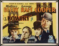 8b093 BOWERY 1/2sh '33 Wallace Beery, Raft, Fay Wray & Jackie Cooper by New York's Brooklyn Bridge!