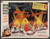 8b117 INVASION OF THE BODY SNATCHERS style B 1/2sh '56 spotlight style on no other poster!