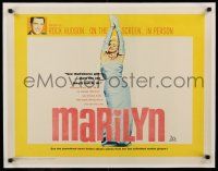 8b123 MARILYN 1/2sh '63 great sexy full-length image of young Monroe, plus Rock Hudson too!