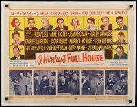 8b127 O HENRY'S FULL HOUSE 1/2sh '52 Fred Allen, Anne Baxter, Jeanne Crain & young Marilyn Monroe!