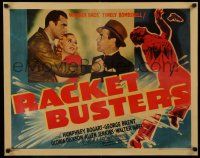 8b133 RACKET BUSTERS blue 1/2sh '38 Humphrey Bogart grabbed by George Brent and Gloria Dickson!