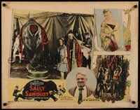 8b135 SALLY OF THE SAWDUST 1/2sh '25 W.C. Fields in director D.W. Griffith's circus comedy, rare!