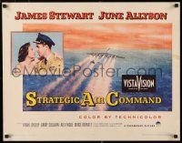 8b142 STRATEGIC AIR COMMAND 1/2sh '55 military pilot James Stewart, June Allyson, cool airplane art