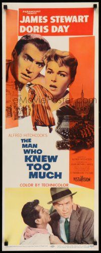 8b169 MAN WHO KNEW TOO MUCH insert '56 James Stewart & Doris Day, directed by Alfred Hitchcock!