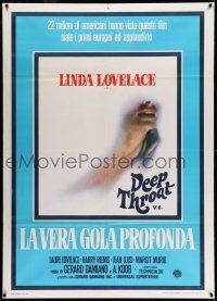 8b044 DEEP THROAT Italian 1p 1977 Linda Lovelace, Harry Reems & Jean Luisi!
