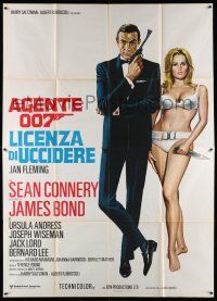 8b037 DR. NO Italian 2p R70s different montage of Sean Connery as James Bond + sexy Ursula Andress