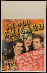 8b060 IN OLD CHICAGO WC '38 Tyrone Power, Alice Faye & Don Ameche, great American motion picture!
