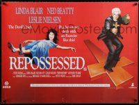 8c134 REPOSSESSED British quad '90 wacky Exorcist spoof w/ Linda Blair, Beatty & Leslie Nielsen!