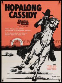 8c178 FORTY THIEVES Danish R60s cowboy William Boyd as Hopalong Cassidy!