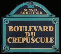 8c020 SUNSET BOULEVARD French 18x20 '50 Billy Wilder classic noir, unusual!