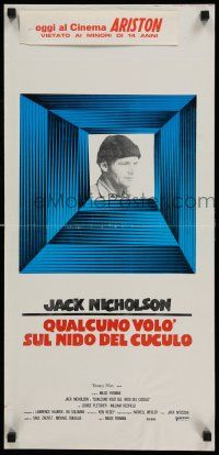 8c486 ONE FLEW OVER THE CUCKOO'S NEST Italian locandina R70s Jack Nicholson, Forman classic!