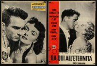 8c421 FROM HERE TO ETERNITY set of 2 Italian photobustas '54 Lancaster, Kerr, Clift, Reed!