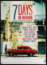 8c647 7 DAYS IN HAVANA Japanese 29x41 '12 Josh Hutcherson, cool image of vintage car!