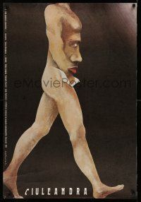 8c238 CIULEANDRA Polish 26x38 '85 Sergiu Nicolaescu, bizarre Marian Nowinski art of face in torso!