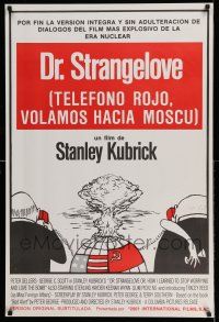 8c062 DR. STRANGELOVE Spanish R80s Stanley Kubrick classic, Sellers, different Montalban art!