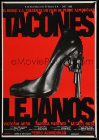 8c064 HIGH HEELS Spanish '91 Pedro Almodovar's Tacones lejanos, pistol-heeled shoe!