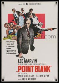 8c601 POINT BLANK Yugoslavian 19x27 '67 images of Lee Marvin, Angie Dickinson, Boorman film noir!