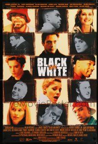 8d731 BLACK & WHITE 27x40 video poster '00 Robert Downey, Jr., Brooke Shields, Claudia Schiffer!