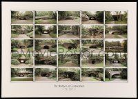 8d532 BRIDGES OF CENTRAL PARK 20x28 commercial poster '00s great image of many of them!