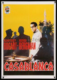 8d692 CASABLANCA 28x40 Italian commercial poster '88 Bogart, Bergman, Michael Curtiz classic!