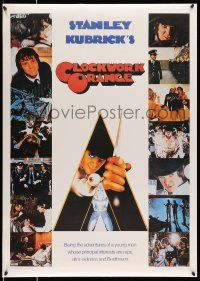 8d542 CLOCKWORK ORANGE 25x36 commercial poster '80s Kubrick, Castle art of Malcolm McDowell!