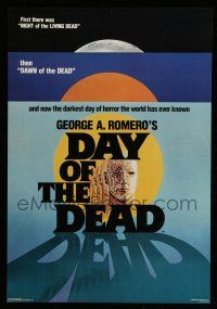 8d548 DAY OF THE DEAD 22x32 commercial poster '85 George Romero's Night of the Living Dead sequel!