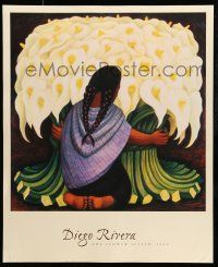8d661 DIEGO RIVERA 26x32 Canadian commercial poster '97 The Flower Seller!