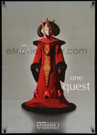 8d613 PHANTOM MENACE 24x33 commercial poster '99 Star Wars, images of Natalie Portman as Queen!