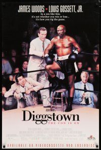 8d745 DIGGSTOWN 24x36 video poster '92 James Woods, Louis Gossett Jr, the hustle & the muscle!