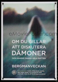 8d128 BERGMAN WEEK Damoner style 17x24 Swedish film festival poster '13 Ingmar Bergman!