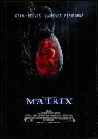 8d199 MATRIX 1sh '99 Wachowskis, different image of baby in artificial womb, unused concept art!