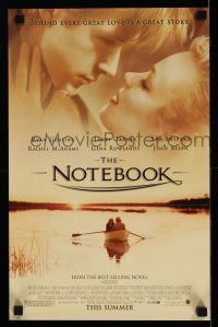 8d832 NOTEBOOK mini poster '04 close up of Ryan Gosling & Rachel McAdams and on boat!