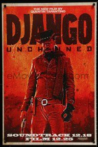 8d262 DJANGO UNCHAINED 24x36 music poster '12 cool image of Jamie Foxx in title role!